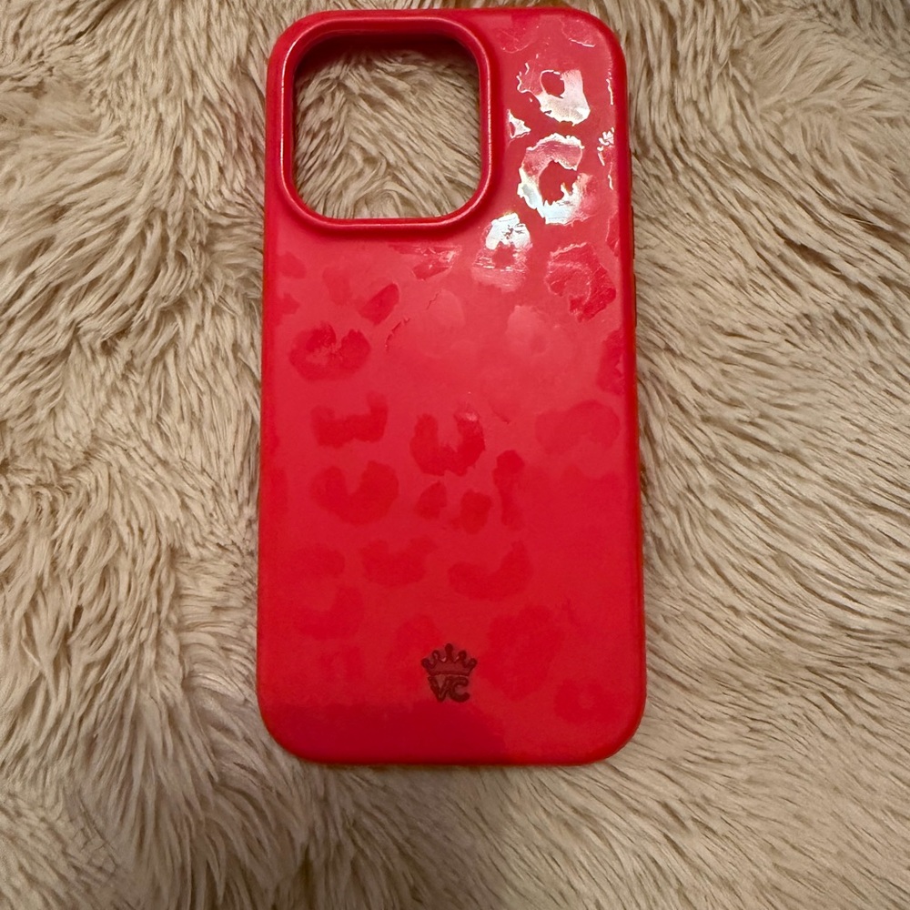 Velvet Caviar Glossy Red Animal Print Phone Case